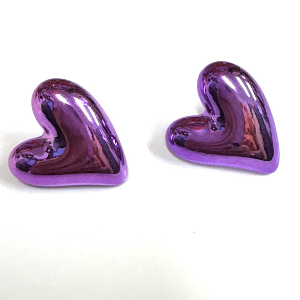 Light  purple ballon style earrings 💜